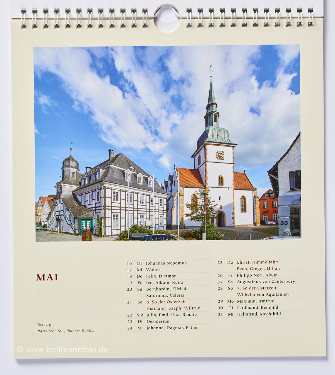 Kalender Unser Erzbistum Paderborn 2017